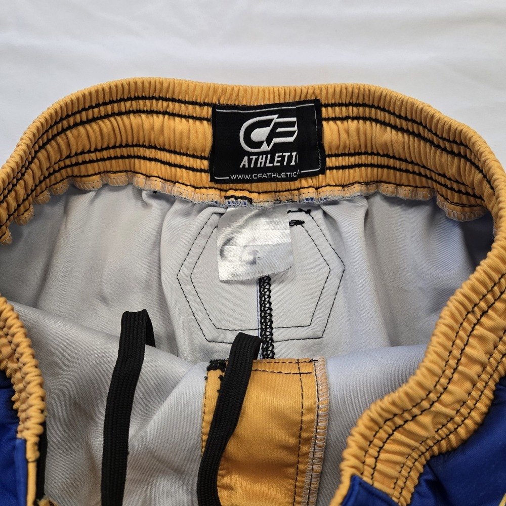 Cage Fighter Wrestling MMA Shorts Adult Sz Small Orem Tigers Blue Yellow BJJ UFC - Picture 5 of 7
